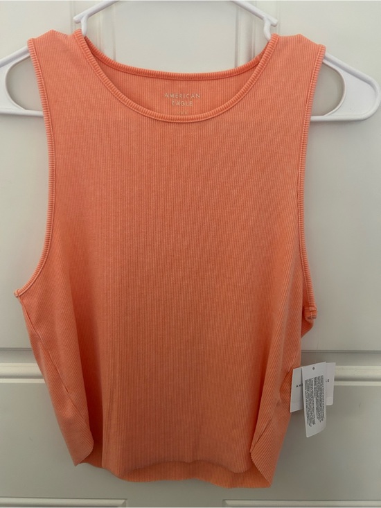 American Eagle Outfitters Tops - American Eagle Outfitters Ribbed Tank Tops- Orange and Green (2)